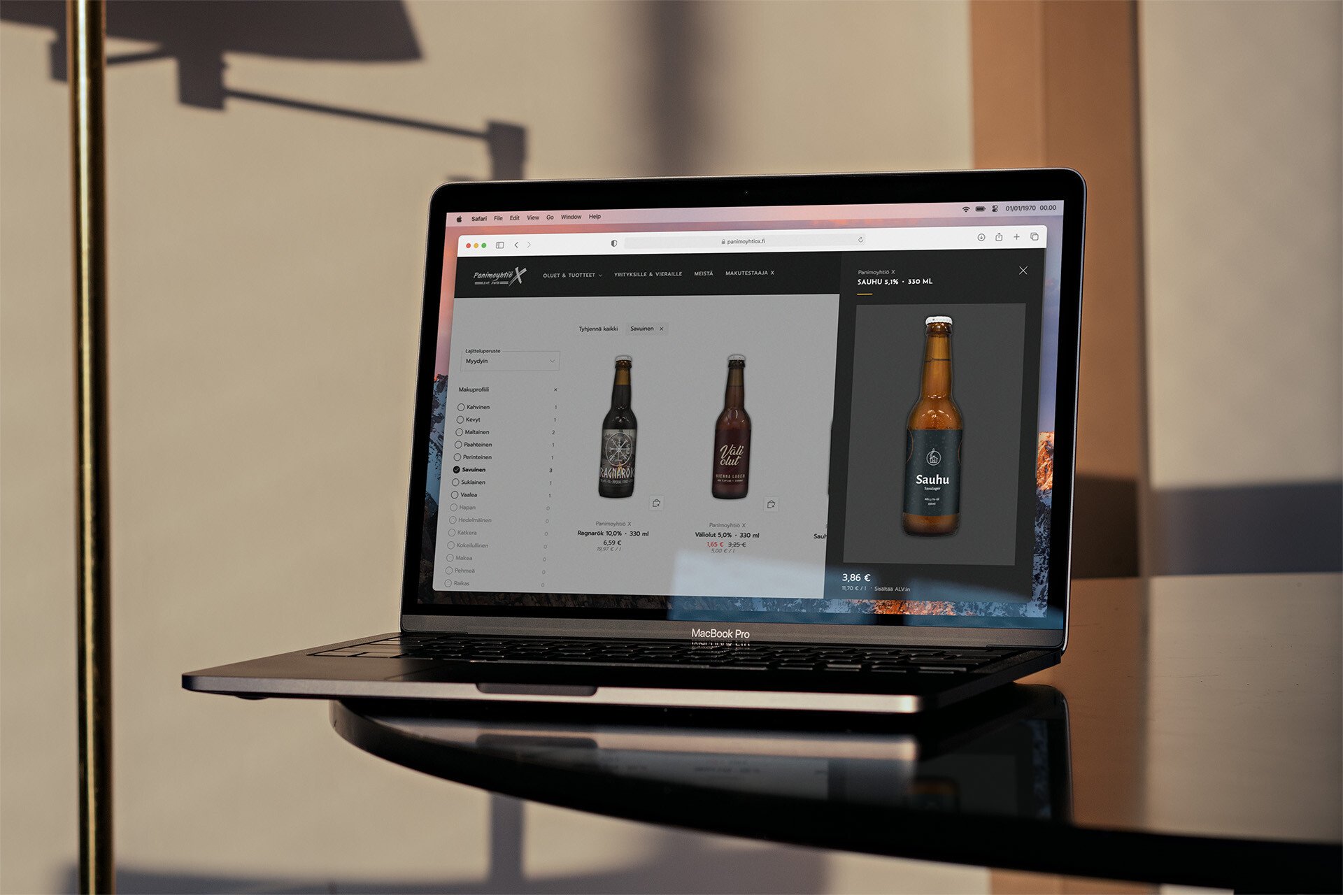 Panimoyhtiö X verkkokauppa