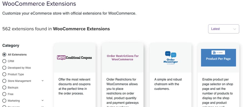 woocommerce lisäosat